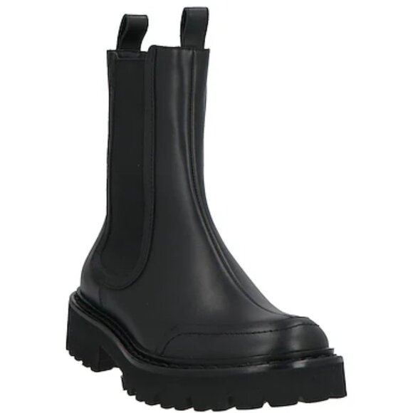 Lia Heeled Bootie Black Bally Nalyna Leather Chelsea Boots Womens Black Leather Ankle Boots Sz 38.5